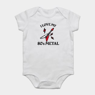 I Love My 80's Metal Baby Bodysuit